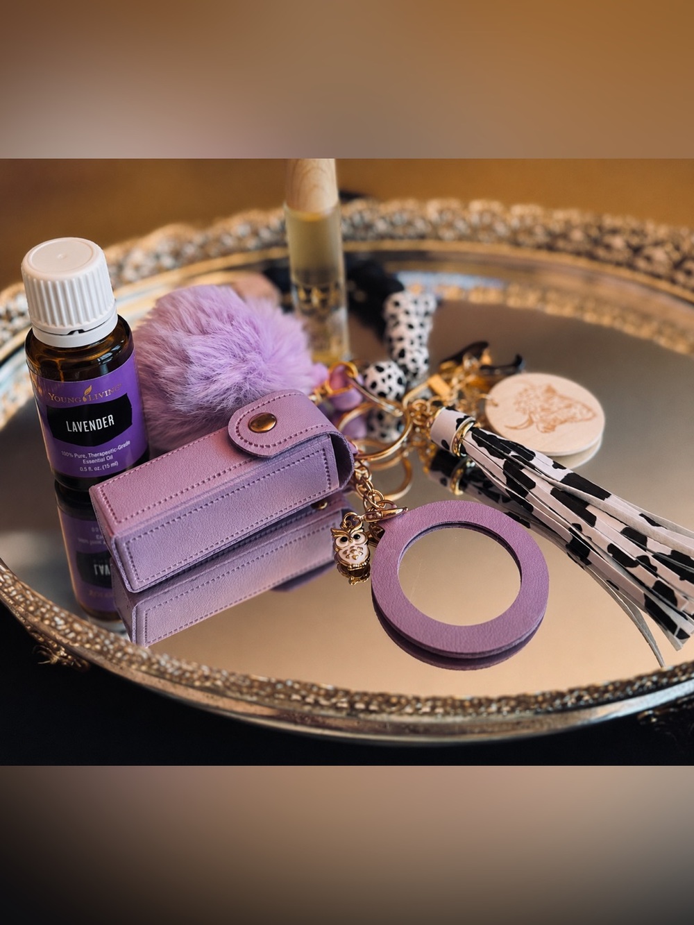 22. Custom Cowgirl Calm - Young living Aromatherapy Wristlet Gift Set